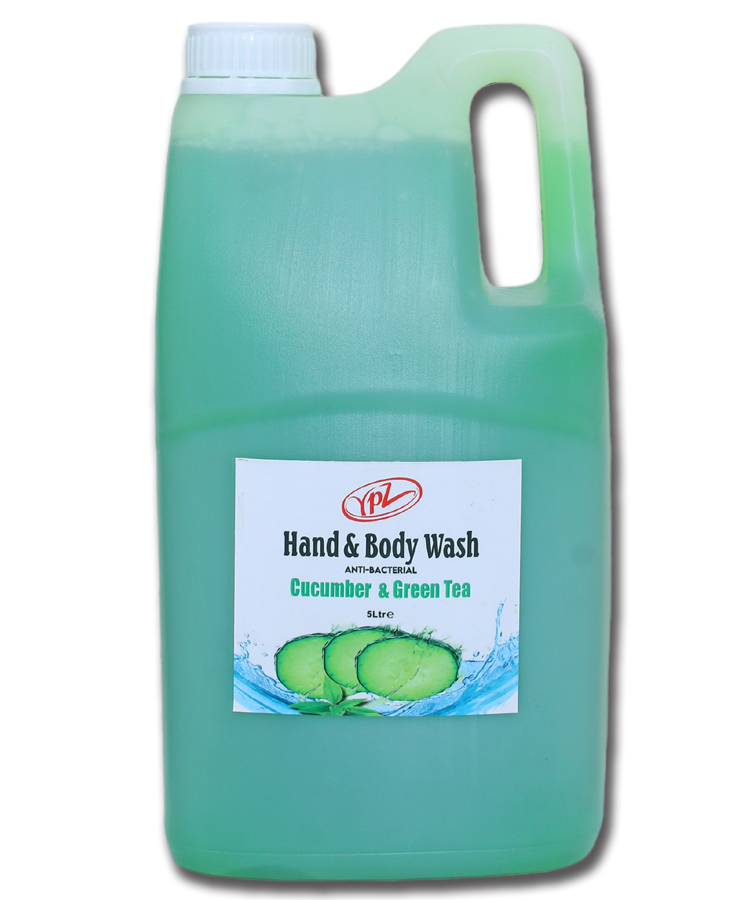 YPZ Hand & Body Wash Cucumber + Green Tea 5 Ltr